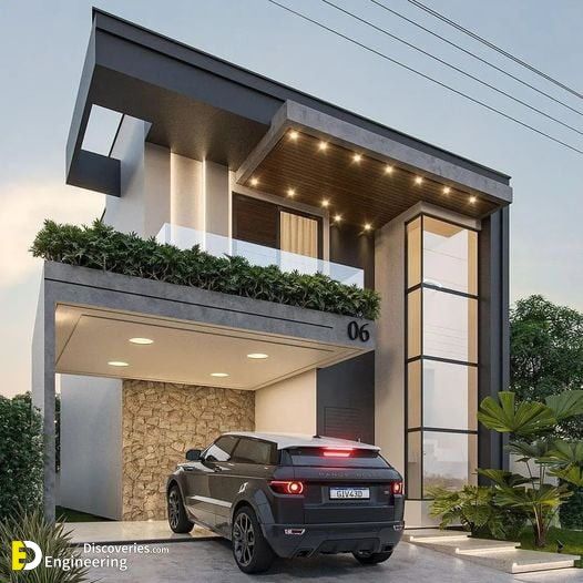 طراحی و دیزاین نمای ساختمان ویلایی